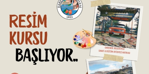Darende’de Yaratıcılığı Artıracak Yeni Resim Kursu Başlıyor