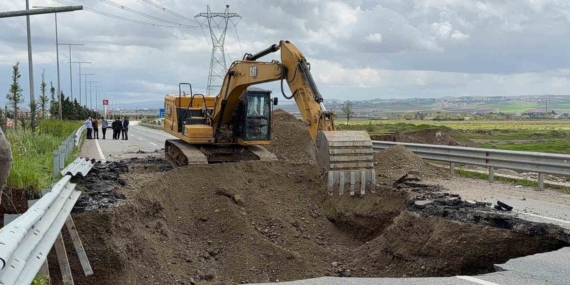Batman’da Yağışlar Nedeniyle Yol Çöktü: Güney Çevre Yolu Kapandı