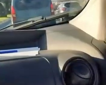 Elazığ’da Makas Atan Araç Kameralara Yansıdı