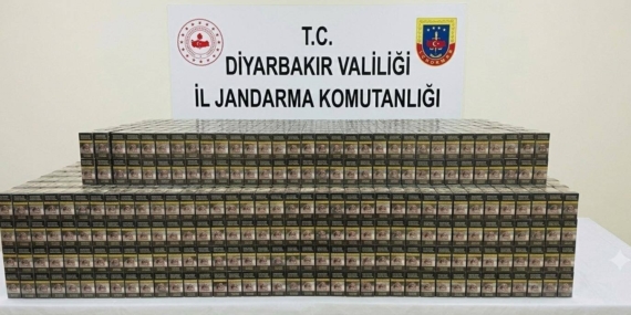 Diyarbakır’da 14 Bin 988 Paket Kaçak Sigara Yakalandı