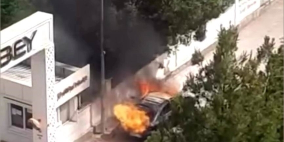 Diyarbakır’da Seyir Halindeki Araç Alev Topuna Döndü: Korku Dolu Anlar