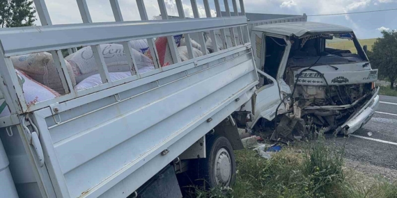 Elazığ’da Kamyonet Çarpışması: 2 Kişi Yaralandı