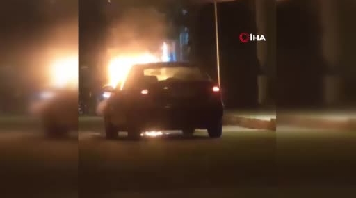 Gaziantep’te Seyir Halindeki Otomobilin Alev Alması