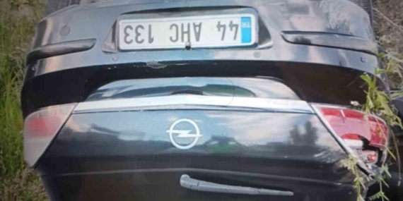 Kaza Anında Takla Atan Otomobilin Sürücüsünde Yaralanma