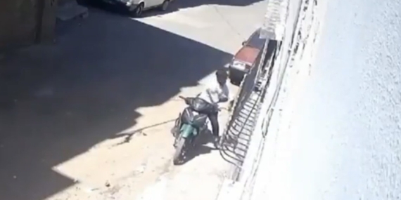 Kızını Motosikletle Sürükleyen Babada 12 Suç Kaydı Şoku
