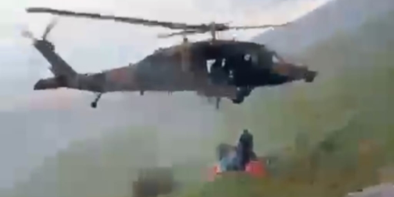 Malatya’nın Dağlık Alanında Kalp Krizi Geçiren Vatandaş Askeri Helikopterle Kurtarıldı