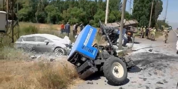 Hasköy’de Traktör ve Otomobil Çarpışması: 3 Kişi Yaralandı