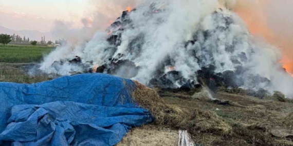 Iğdır’da 6 Bin Balya Otun Kül Olduğu Yangın