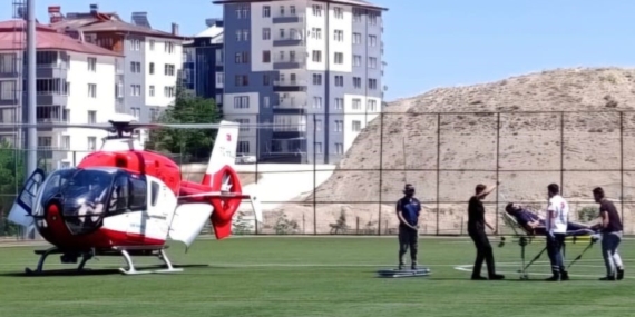 Darende’de Kalp Krizi Geçiren Hastaya Hava Ambulansı Müdahalesi