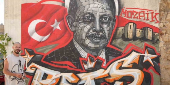 Gaziantepli Grafiti Sanatçısından Erdoğan’a 25. Yıl Anısına Özel Tasarım