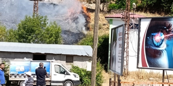 Tunceli’de Otluk Alanda Yanan Yangın Felaketi