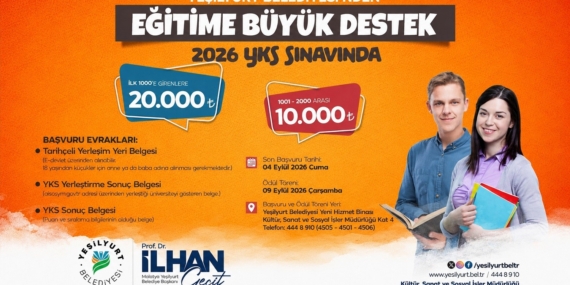 Yeşilyurt Belediyesi’nden Eğitim Alanında Önemli Destek