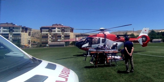 71 Yaşındaki Hastanın Hava Ambulansıyla Malatya’ya Sevki