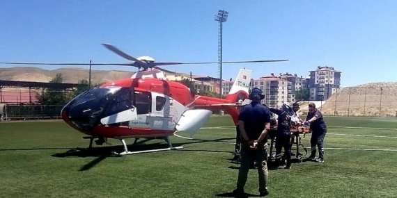 Darende’de Kalp Krizi Teşhisiyle Hava Ambulansı İle Sevk Edildi