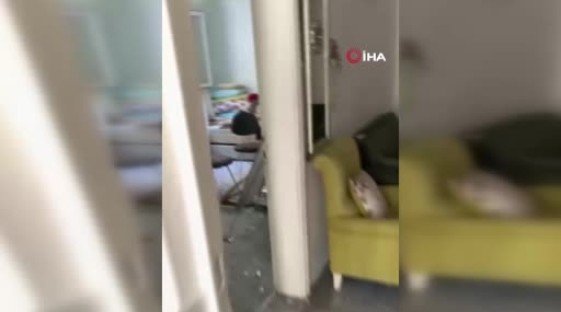 Gaziantep’teki Bir Evin Tavanında Kısmi Çökme Depremi Sonrası