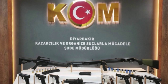 Diyarbakır’da Silah Kaçakçılığı Operasyonu ve 13 Şüpheli Gözaltında