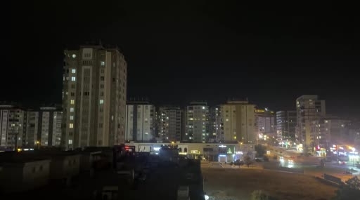 Gaziantep’te Şimşeklerin Gece Gösterisi