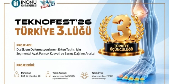 İnönü Üniversitesi Öğrencilerinin TEKNOFEST’26’da Türkiye Üçüncülüğü Başarısı